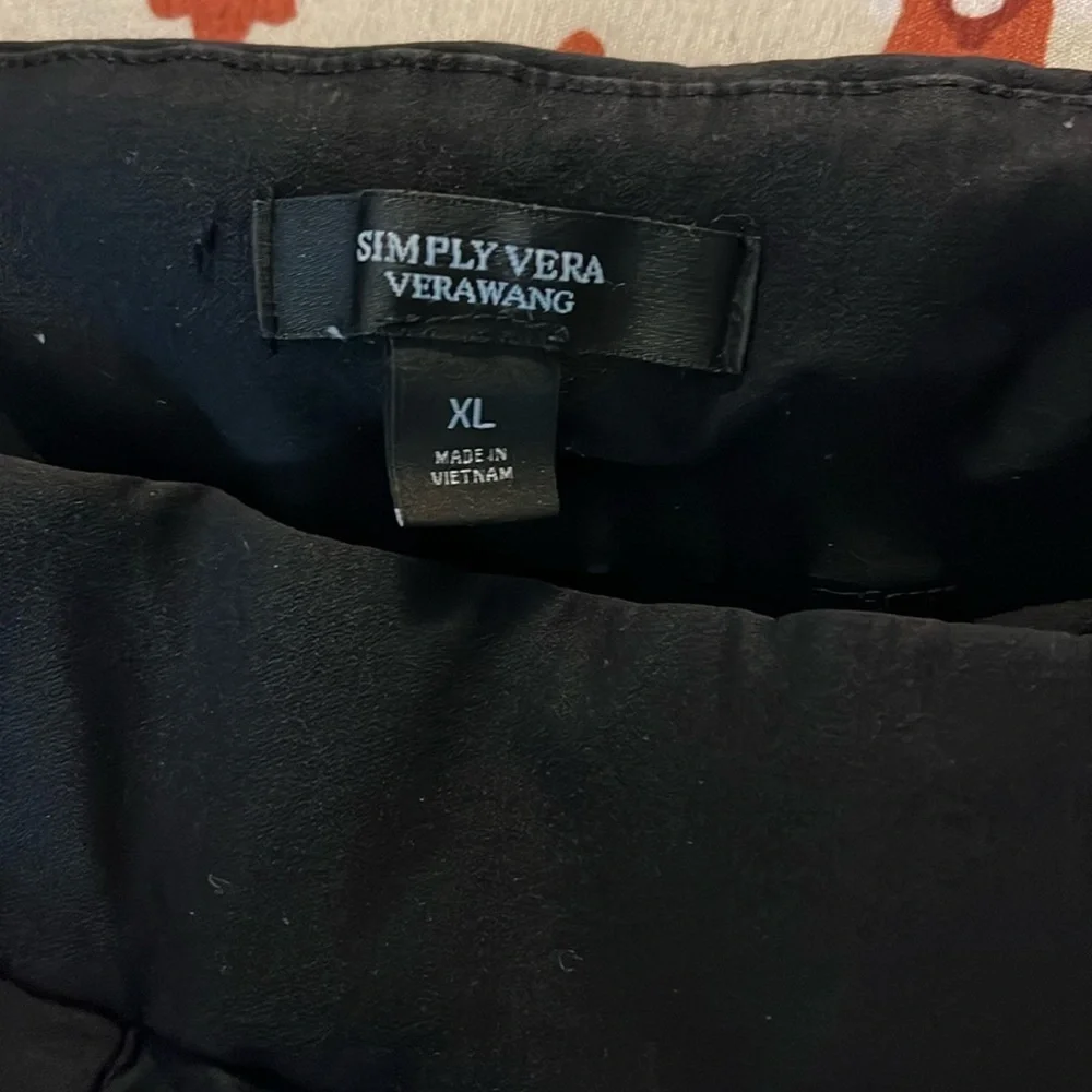 Simply Vera Vera Wang Elegant Black Pull On Pants - Picture 5 of 7